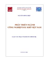 Phát triển ngành công nghiệp dầu khí Việt Nam tt