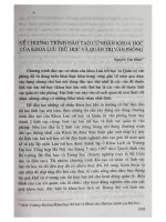 Về chương trình đào tạo cử nhân khoa học của khoa lưu trữ học và quản trị văn phòng