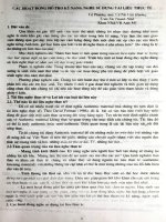 Các hoạt động hỗ trợ kỹ năng nghe sử dụng tài liệu thực tế