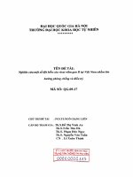 Nghiên cứu một số đột biến của virut viêm gan B tại Việt Nam nhằm tìm hướng phòng chống và điều trị