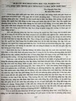 Tích cực hóa hoạt động học tập, nghiên cứu của sinh viên trong quá trình dạy và học môn triết học