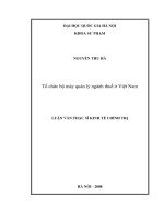 Tổ chức bộ máy quản lý ngành thuế ở Việt Nam