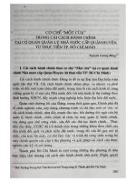 Cơ chế  một cửa  trong cải cách hành chính tại cơ quan quản lý nhà nước cấp quận huyện từ thực tiễn TP. Hồ Chí Minh