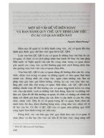 Một số vấn đề về biên soạn và ban hành quy chế, quy định làm việc ở các cơ quan hiện nay