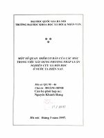 Một số quan điểm cơ bản của Các Mác trong việc xây dựng phương pháp luận nghiên cứu xã hội học ở nước ta hiện nay