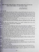 Một số đề nghị về quy trình kiểm tra đánh giá môn chủ nghĩa xã hội khoa học.PDF