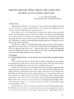 Phương pháp hệ thống trong việc giảng dạy bộ môn cơ sở văn hóa Việt Nam