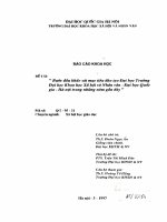 Bước đầu khảo sát mục tiêu đào tạo Đại học Trường Đại học Khoa học Xã hội và Nhân văn - Đại học Quốc gia HN trong những năm gần đây