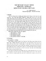 Thử đề nghị vài quy trình kiểm tra - đánh giá môn cơ sở văn hóa Việt Nam