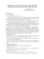 Hình thức tổ chức dạy và học môn âm nhạc ở trường đại học Ngoại ngữ - ĐHQG Hà Nội