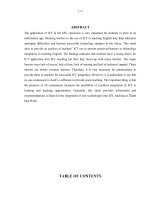 Nghiên cứu những thách thức của việc ứng dụng công nghệ thông tin trong giảng dạy ngoại ngữ ở Trung tâm GDTX tỉnh Thanh Hoá