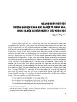 Ngành ngôn ngữ học trường Đại học Khoa học Xã hội và Nhân văn, ĐHQG Hà Nội