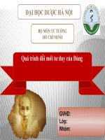 Quá trình đổi mới tư duy của Đảng  NEW