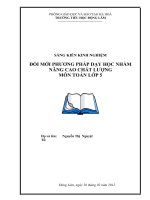 SKKN Đổi mới phương pháp dạy học môn Toán ở lớp 5