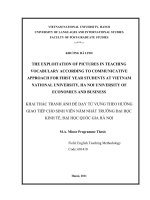 Khai thác tranh ảnh để dạy từ vựng theo hướng giao tiếp cho sinh viên năm nhất trường Đại học Kinh tế, Đại học Quốc gia Hà Nội tt.PDF