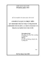 Cơ sở lý luận và thực tiễn quy định biện pháp xử phạt vi phạm hành chính đối với tổ chức, cá nhân có hành vi vi phạm Luật Kiểm toán Nhà nước