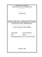 Luận văn thạc sĩ Nông nghiệp Đánh giá thực trạng và đề xuất hướng sử dụng đất phát triển mạng lưới điểm dân cư trên địa bàn huyện Tuy Đức tỉnh Đăk Nông