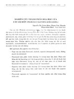 Nghiên cứu thành phần hóa học của cây Sài đất (Wedelia Calendulacea Less