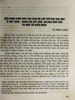 Bốn mươi năm đào tạo cán bộ lưu trữ bậc đại học ở Việt Nam - Đánh giá kết quả, dự báo nhu cầu và một số kiến nghị