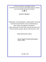 Áp dụng đường hướng viết như một quá trình để nâng cao kĩ năng viết cho học sinh lớp 12 Trường THPT Quảng Xương 1