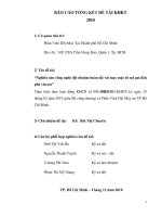 Nghiên cứu công nghệ dệt nhuộm hoàn tất vải may mặc từ sợi gai dầu pha viscose