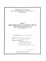 Định hướng giá trị của sinh viên là con em cán bộ khoa học