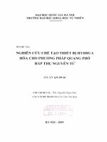 Nghiên cứu chế tạo thiết bị hydrua hóa cho phương pháp quang phổ hấp thụ nguyên tử