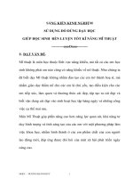 skkn SỬ DỤNG ĐỒ DÙNG DẠY HỌC GIÚP HỌC SINH  RÈN LUYỆN TỐT KĨ NĂNG MĨ THUẬT