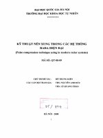Kỹ thuật nén xung trong các hệ thống rađa hiện đại