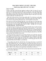 skkn HOẠT ĐỘNG NHÓM VÀ TỔ CHỨC  TRÒ CHƠI TRONG DẠY HỌC MÔN NGỮ VĂN THCSTRONG DẠY HỌC MÔN NGỮ VĂN THCS