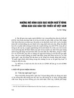 Những mô hình giáo dục ngôn ngữ ở vùng đồng bào các dân tộc thiểu số ở Việt Nam