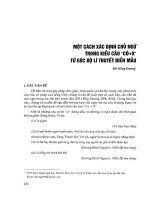 Một cách xác định chủ ngữ trong trong kiểu câu Có+X  từ góc độ lí thuyết đến mẫu