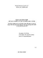 Nghiên cứu cơ sở lý luận và thực tiễn phục vụ việc xây dựng Chiến lược phát triển thống kê Việt Nam giai đoạn 2011-2020 và tầm nhìn đến năm 2025