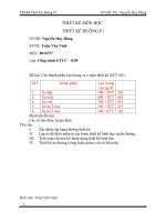 Bài tập lớn thiết kết môn học đường F1