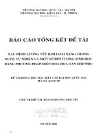Xác định lượng vết kim loại nặng trong nước tự nhiên và một số đối tượng sinh học bằng phương pháp điện hóa hòa tan hấp phụ.PDF