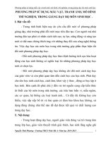 skkn Phương pháp sử dụng mẫu vật, tranh ảnh, mô hình, thí nghiệm, trong giảng dạy bộ môn sinh học