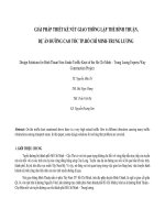 Giải pháp thiết kế nút giao thông Lập Thể Bình Thuận dự án đường cao tốc Thành Phố Hồ Chí Minh Trung Lương