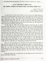 Xu hướng phát triển các hệ thống thông tin khoa học giai đoạn hiện nay