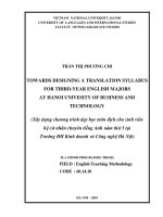 Nghiên cứu thực trạng và đề xuất giải pháp cho việc đánh giá kỹ năng nói của học sinh trường PTTH chuyên Nguyễn Tất Thành