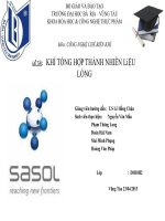 KHÍ TỔNG hợp THÀNH NHIÊN liệu LỎNG