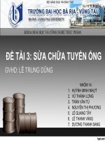bài thuyết trình sửa chữa tuyến ống