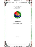 Thư mục sách công nghệ thông tin của trường đại học trà vinh