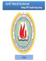 Thuyết trình đề tài nghiên cứu khoa học