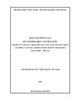 Nghiên cứu mối quan hệ ba bên giữa Nhà nước, người sử dụng lao động và người lao động trong kinh tế thị trường