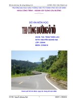 ĐỒ ÁN MÔN HỌC THI CÔNG ĐƯỜNG Ô TÔ, chiều dài tuyến 6,142km, đường cấp 6 đồng bằng và đồi, vận tốc thiết kế 40km/h