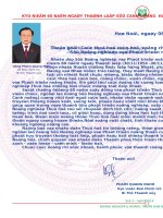 Sở nông nghiệp và phát triển nông thôn Hà Nội :60 năm xây dựng và phát triển