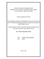 Sử dụng tiền tố, hậu tố và gốc từ gốc từ vào việc dạy từ vựng cho học sinh lớp 10 chuyên tiếng Anh tại trường THPT chuyên Biên Hòa, Hà Nam