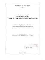 Đa người dùng trong hệ truyền dẫn đa sóng mang = Multiuser in multicarrier transmission system
