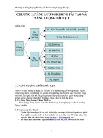 Năng Lượng Không Tái Tạo và năng Lượng Tái Tạo