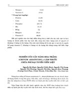 Nghiên cứu cây Náng hoa trắng (Crinum Asiatinum L.) làm thuốc chữa phì đại tuyến tiền liệt